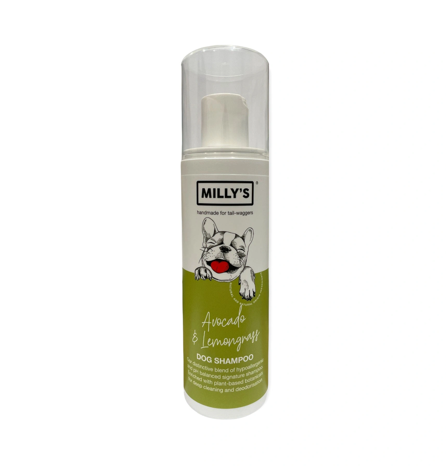 Avocado Allure: Milly's Shampoo. Luminous locks, naturally nourished. Your hair's new best friend.